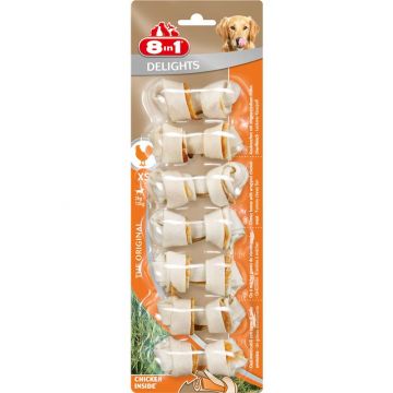 8in1 Delights Kauknochen Chicken XS 8in1 Delights Kauknochen Chicken XS