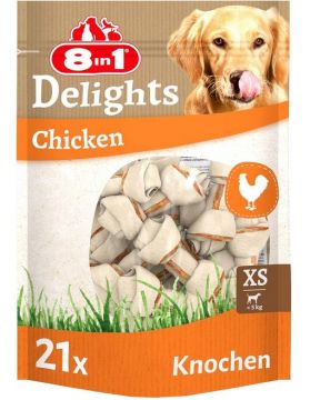 8in1 Delights Kauknochen Chicken Value Bag XS 8in1 Delights Kauknochen Chicken Value Bag XS