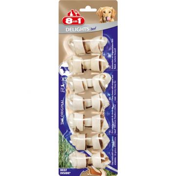 8in1 Delights Kauknochen Beef XS 8in1 Delights Kauknochen Beef XS