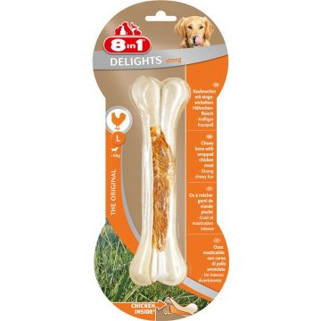 8in1 Delights Kauknochen Strong Chicken L 8in1 Delights Kauknochen Strong Chicken L