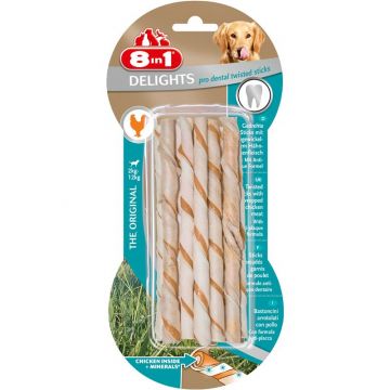8in1 Delights Twisted Sticks Pro Dental 10 Stück 8in1 Delights Twisted Sticks Pro Dental 10 Stück