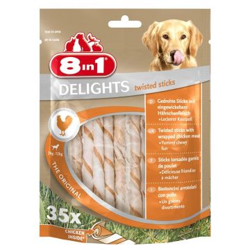 8in1 Delights Twisted Sticks Chicken 35 Stück 8in1 Delights Twisted Sticks Chicken 35 Stück