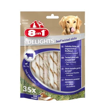 8in1 Delights Twisted Sticks Beef 35 Stück 8in1 Delights Twisted Sticks Beef 35 Stück