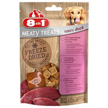 8in1 Leckerlis Gefriergetrocknete Würfel 100 % Entenfleisch 50g 8in1 Leckerlis Gefriergetrocknete Würfel 100 % Entenfleisch 50g