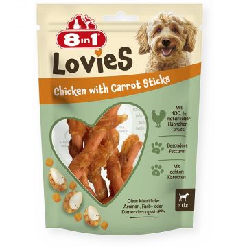 8in 1 Lovies Chicken Carrot Sticks 80g