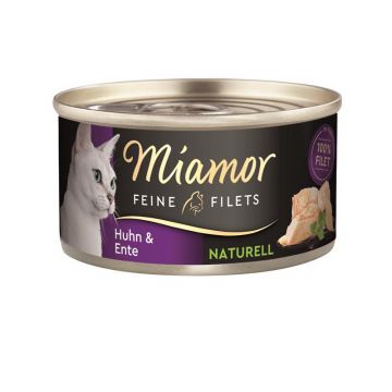 Miamor Feine Filets Naturell Huhn & Ente 80g (Menge: 24 je Bestelleinheit) Miamor Feine Filets Naturell Huhn & Ente 80g (Menge: 24 je Bestelleinheit)