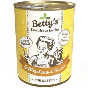 Bettys Landhausküche Katze Dose Geflügel pur 400 g (Menge: 6 je Bestelleinheit)