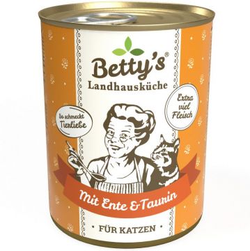 Bettys Landhausküche Katze Dose Ente 400 g (Menge: 6 je Bestelleinheit)