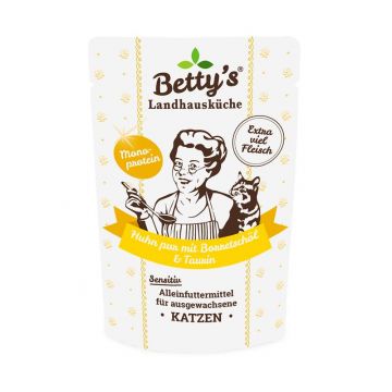 Bettys Landhausküche Katze PB Huhn pur 100g (Menge: 12 je Bestelleinheit)