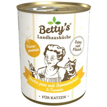 Bettys Landhausküche Katze Dose Huhn pur 400g (Menge: 6 je Bestelleinheit)