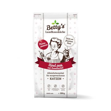 Bettys Landhausküche Katze Adult Trocken Rind pur 300g Bettys Landhausküche Katze Adult Trocken Rind pur 300g