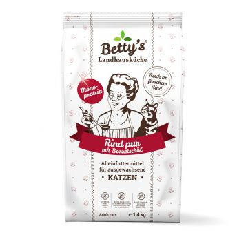 Bettys Landhausküche Katze Adult Trocken Rind pur 1,4 kg Bettys Landhausküche Katze Adult Trocken Rind pur 1,4 kg