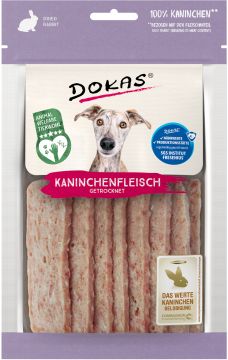 Dokas Dog Kaninchenfleisch getrocknet 70 g (Menge: 12 je Bestelleinheit)