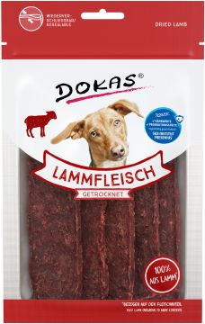 Dokas Dog Lammfleisch getrocknet 70 g (Menge: 12 je Bestelleinheit)