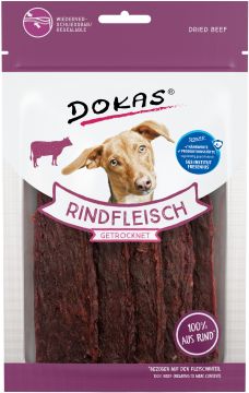 Dokas Dog Rindfleisch getrocknet 70 g (Menge: 12 je Bestelleinheit) Dokas Dog Rindfleisch getrocknet 70 g (Menge: 12 je Bestelleinheit)