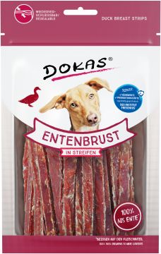 Dokas Dog Entenbrust in Streifen 70 g (Menge: 12 je Bestelleinheit)