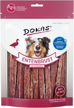Dokas Dog Entenbrust in Streifen 250 g (Menge: 8 je Bestelleinheit)