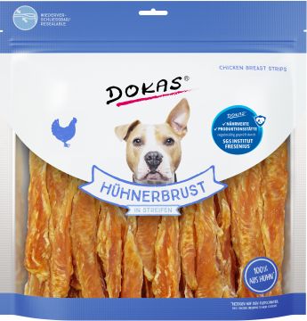 Dokas Dog Hühnerbrust in Streifen 900 g (Menge: 4 je Bestelleinheit)
