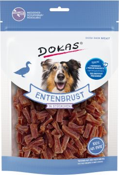 Dokas Dog Entenbrust in Stückchen 200g (Menge: 9 je Bestelleinheit)