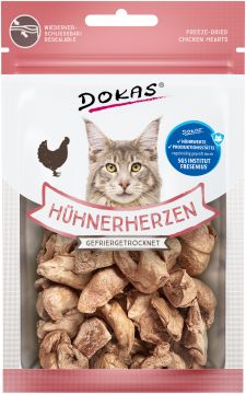 Dokas Cat Hühnerherzen gefriergetrocknet 15g (Menge: 6 je Bestelleinheit)