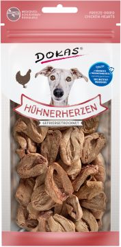Dokas Dog Hühnerherzen gefriergetr. 22g (Menge: 8 je Bestelleinheit)