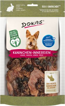 Dokas Dog Kaninchen-Innereien (Herz, Lunge, Magen, Leber) 100g (Menge: 7 je Bestelleinheit)