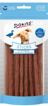Dokas Dog Sticks mit Entenbrust, Herz & Leber 60g (Menge: 12 je Bestelleinheit) Dokas Dog Sticks mit Entenbrust, Herz & Leber 60g (Menge: 12 je Bestelleinheit)