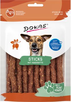 Dokas Dog Sticks mit Hagebutte 105g (Menge: 6 je Bestelleinheit) Dokas Dog Sticks mit Hagebutte 105g (Menge: 6 je Bestelleinheit)