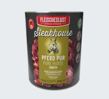 Fleischeslust Steakhouse Pferd pur 800g (Menge: 6 je Bestelleinheit)