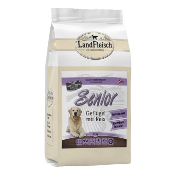LandFleisch Dog Trocken Senior Gefl&uuml;gel mit Reis 10kg