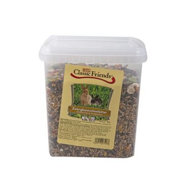 Classic Friends Zwergkaninchenfutter 3kg Eimer Classic Friends Zwergkaninchenfutter 3kg Eimer