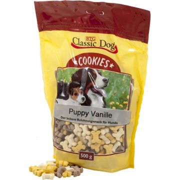 Classic Dog Snack Cookies Puppy Vanille 500g Classic Dog Snack Cookies Puppy Vanille 500g