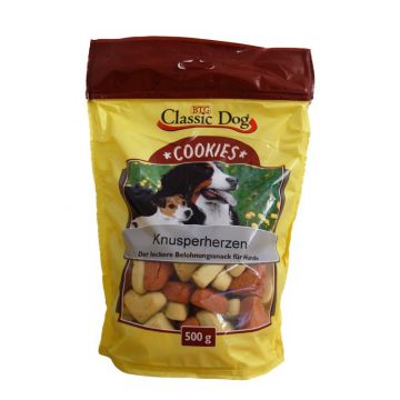 Classic Dog Snack Cookies Knusperherzen 500g Classic Dog Snack Cookies Knusperherzen 500g