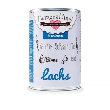 Herzenshund Lachs mit Karotte 400g (Menge: 12 je Bestelleinheit)