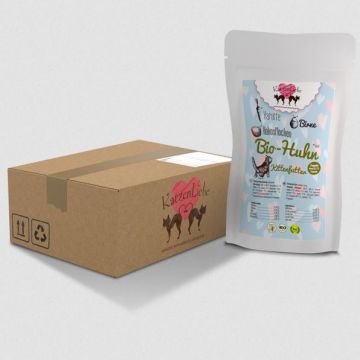 Katzenliebe Kitten Bio-Huhn mit Bio-Karotte PB 100g (Menge: 15 je Bestelleinheit)