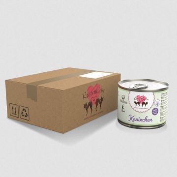 Katzenliebe Kaninchen mit Bio-Birne & Bio-Kokosflocken Dose 200g (Menge: 12 je Bestelleinheit)