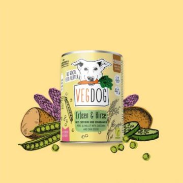 VEGDOG Senior Erbsen & Hirse 400g (Menge: 6 je Bestelleinheit)