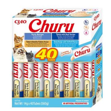 Inaba Cat Churu Varieties Tuna 40x14g