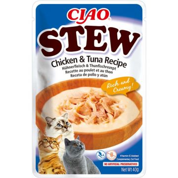 Inaba Cat Ciao Stew Chicken & Tuna 40g