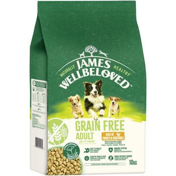 James Wellbeloved Dog Getreidefrei Truthahn & Gemüse 10kg