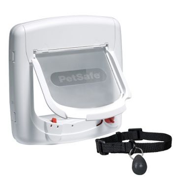PetSafe Katzenklappe Deluxe magnetisch mit 4 Verschlussoptionen weiß PetSafe Katzenklappe Deluxe magnetisch mit 4 Verschlussoptionen weiß