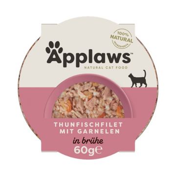 Applaws Cat Nassfutter Thunfischfilet und Garnelen 60 g (Menge: 10 je Bestelleinheit)