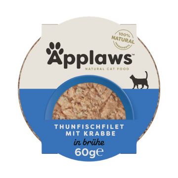 Applaws Cat Nassfutter Pots Saftiges Thunfischfilet mit Krabben 60 g (Menge: 10 je Bestelleinheit)