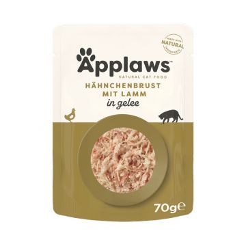 Applaws Cat Nassfutter Frischebeutel Huhn & Lamm in Gelee 70g (Menge: 16 je Bestelleinheit)