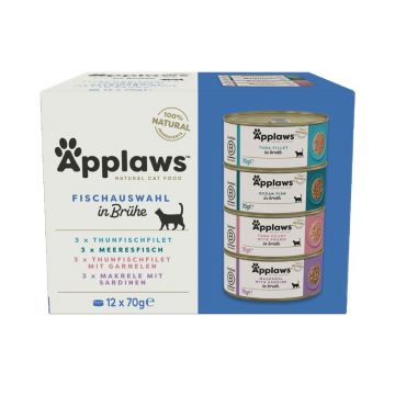 Applaws Cat Nassfutter Dose MP Fisch Selection 12x70g