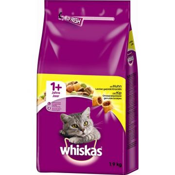 Whiskas Trocken Adult 1+ mit Huhn 1,9kg Whiskas Trocken Adult 1+ mit Huhn 1,9kg