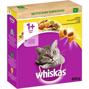 Whiskas Trocken Adult 1+ mit Huhn 800g Whiskas Trocken Adult 1+ mit Huhn 800g