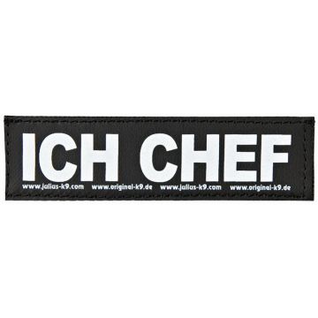 2 Julius-K9 Klettsticker ICH CHEF 2 Julius-K9 Klettsticker ICH CHEF