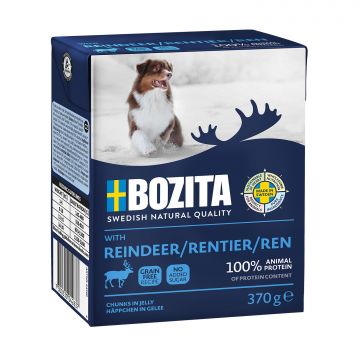Bozita Happen in Gelee mit Rentier 370 g (Menge: 6 je Bestelleinheit) Bozita Happen in Gelee mit Rentier 370 g (Menge: 6 je Bestelleinheit)