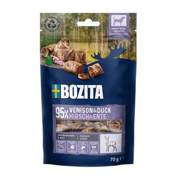 Bozita Snacks Meaty Bites Hirsch & Ente Duo-Protein 70 g Bozita Snacks Meaty Bites Hirsch & Ente Duo-Protein 70 g